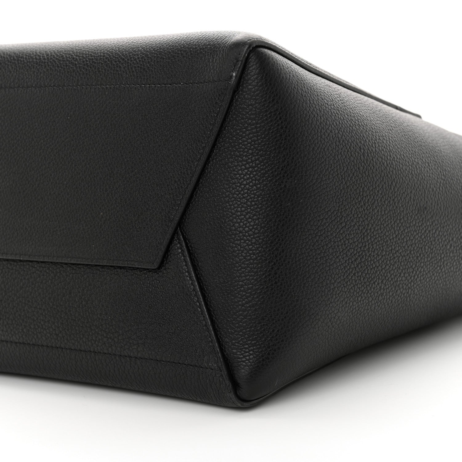 Celine Soft Grained Calfskin Sangle Bucket Bag Black 10 of 14