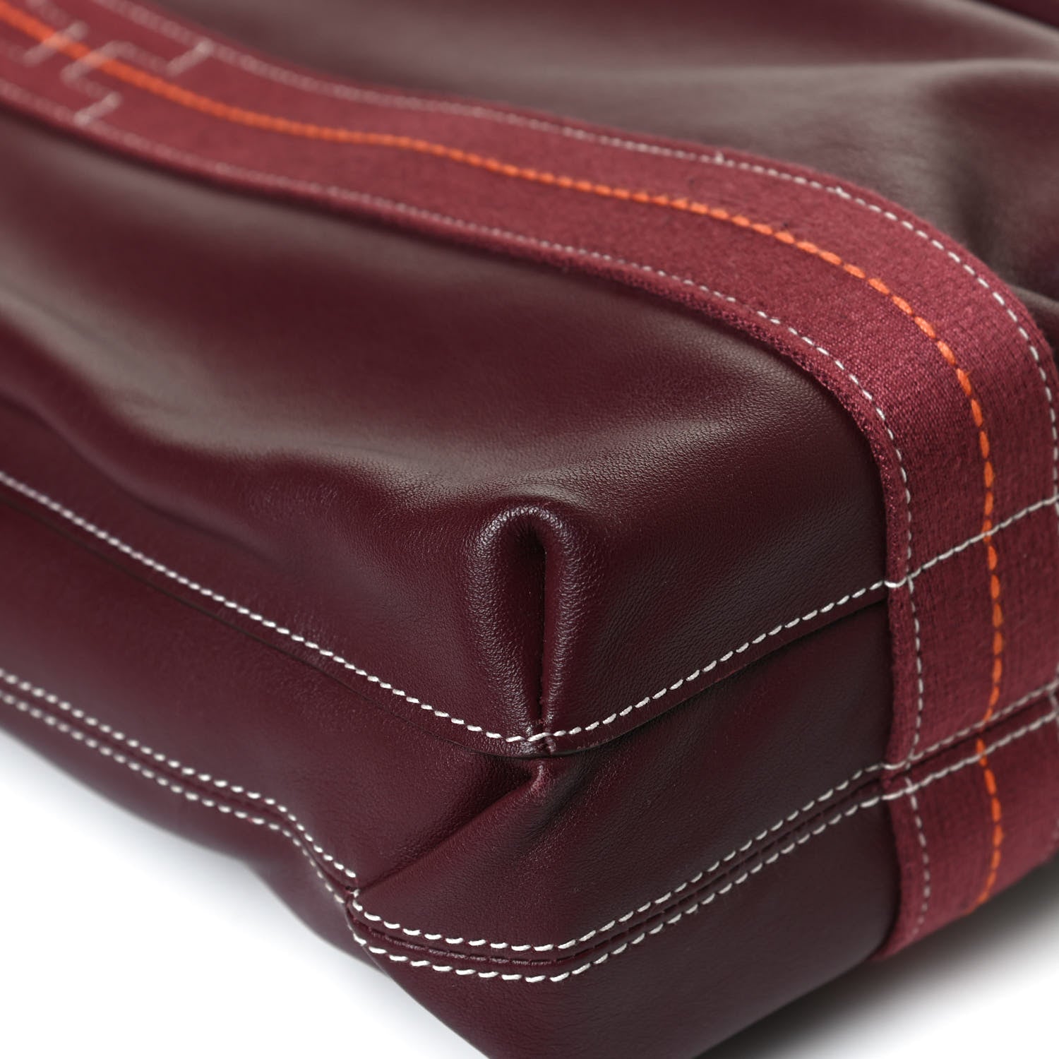 Hermes Swift Canvas Tote Rouge H 10 of 10