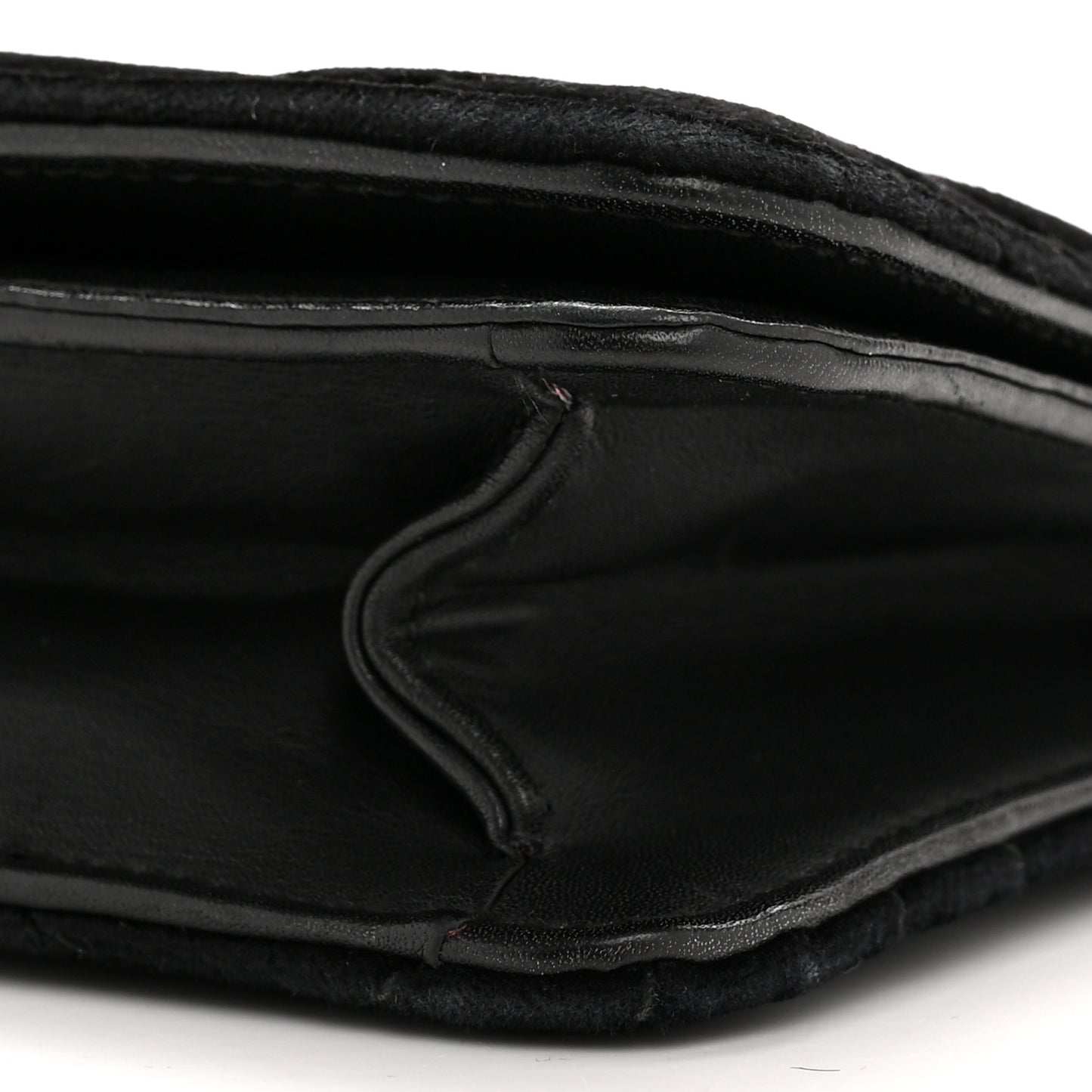 Velvet Matelasse GG Marmont Mini Bag Black