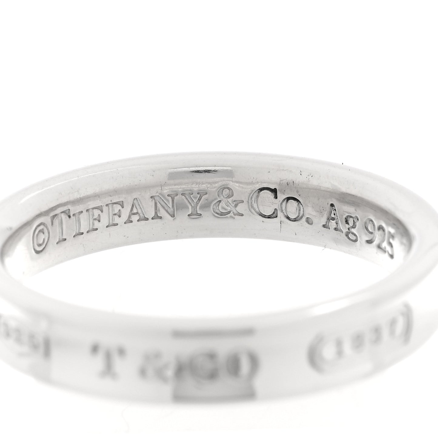Sterling Silver Narrow 1837 Band Ring 54 7
