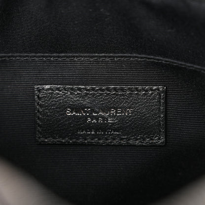 Saint Laurent Calfskin Matelasse Monogram Lou Camera Bag Black 5 of 9