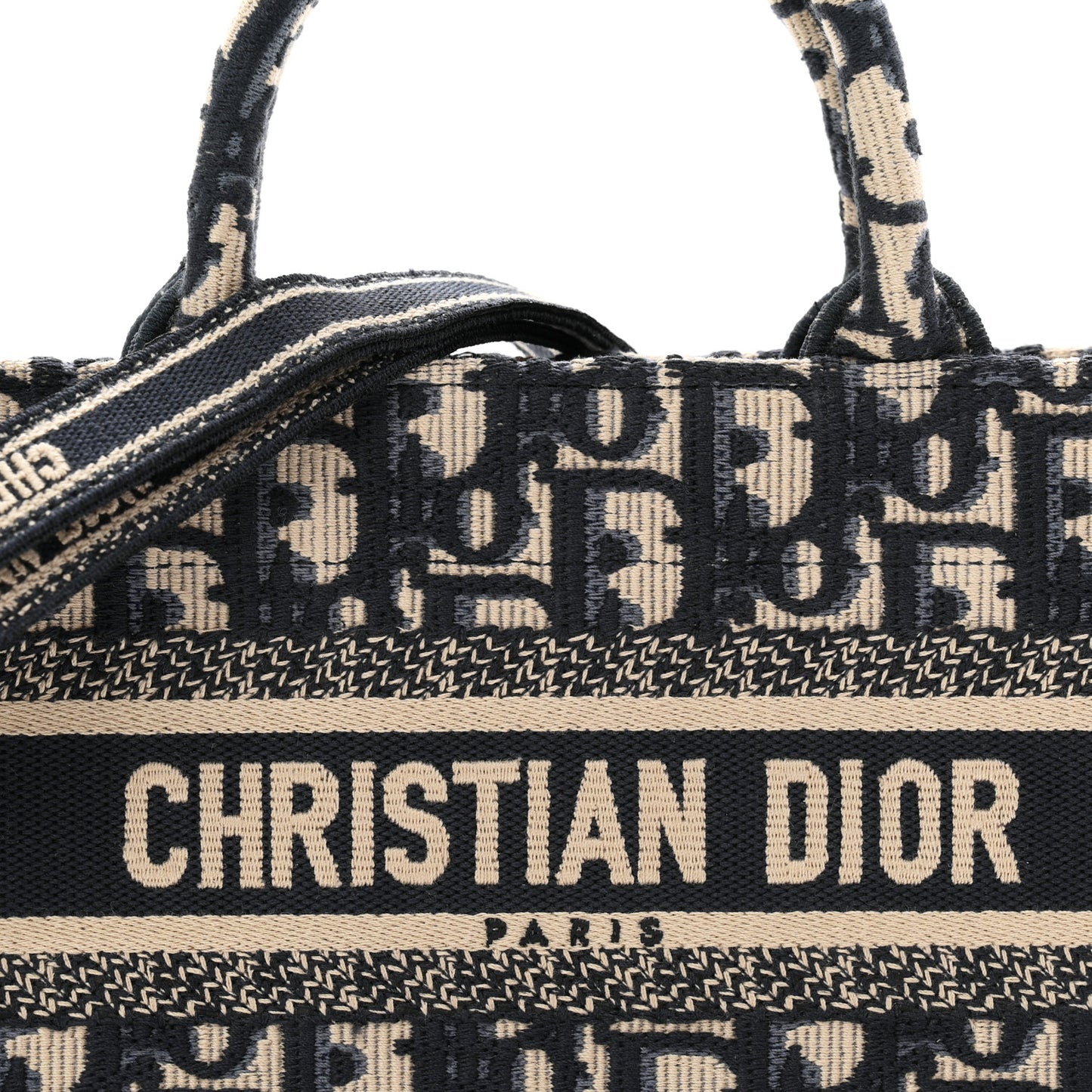 Oblique Mini Book Tote With Strap Blue Multicolor