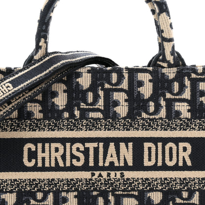 Christian Dior Oblique Mini Book Tote With Strap Blue Multicolor 8 of 11