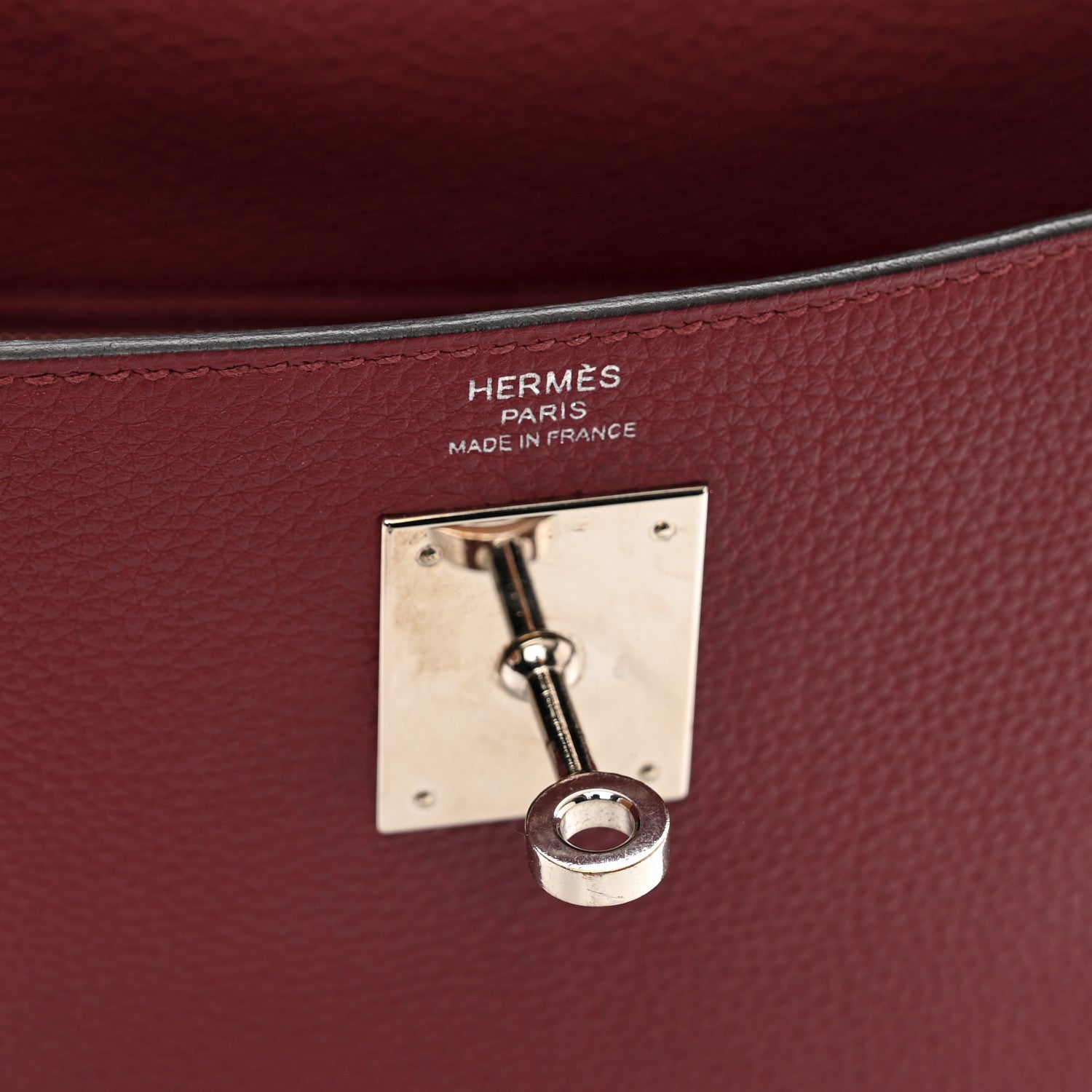 Hermes Togo Kelly Retourne 28 Rouge Grenat 7 of 13