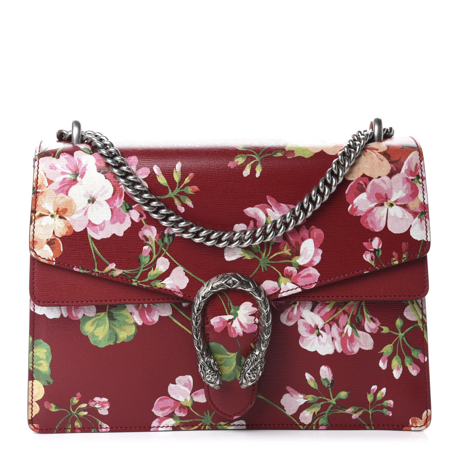 Gucci Calfskin Blooms Print Medium Dionysus Shoulder Bag Romantic Cherry Multicolor 1 of 10