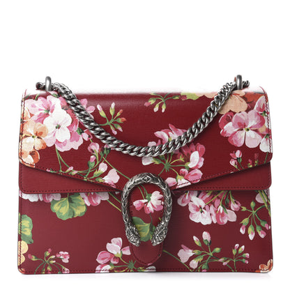 Gucci Calfskin Blooms Print Medium Dionysus Shoulder Bag Romantic Cherry Multicolor 1 of 10