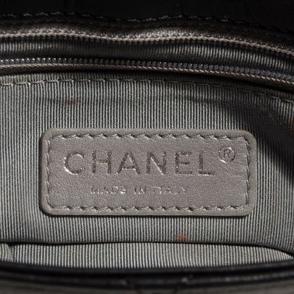 Chanel Calfskin Coco Pleats Large Messenger Flap Black 6 of 9