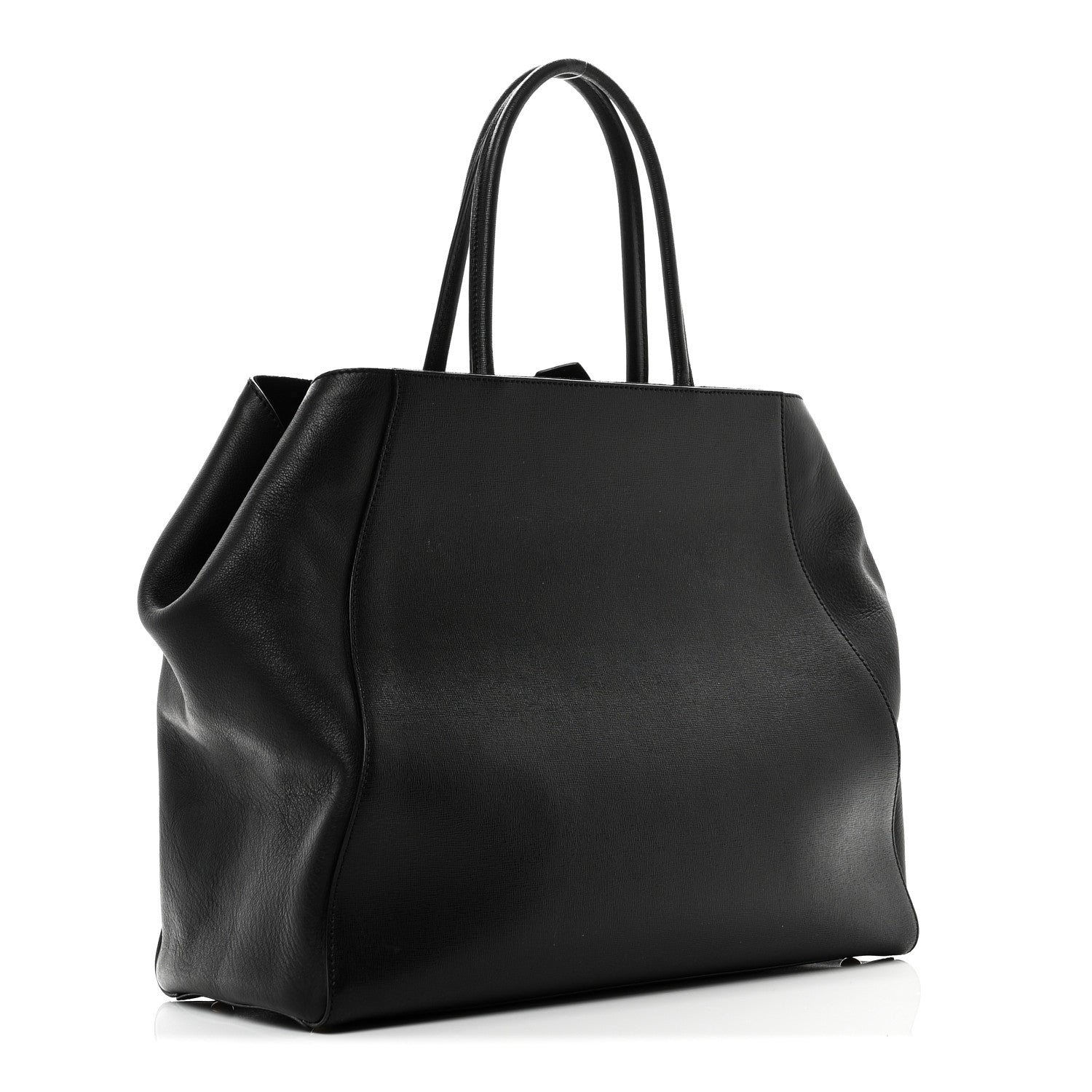 Fendi Vitello Elite Large 2Jours Tote Black 3 of 10