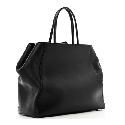 Fendi Vitello Elite Large 2Jours Tote Black 3 of 10
