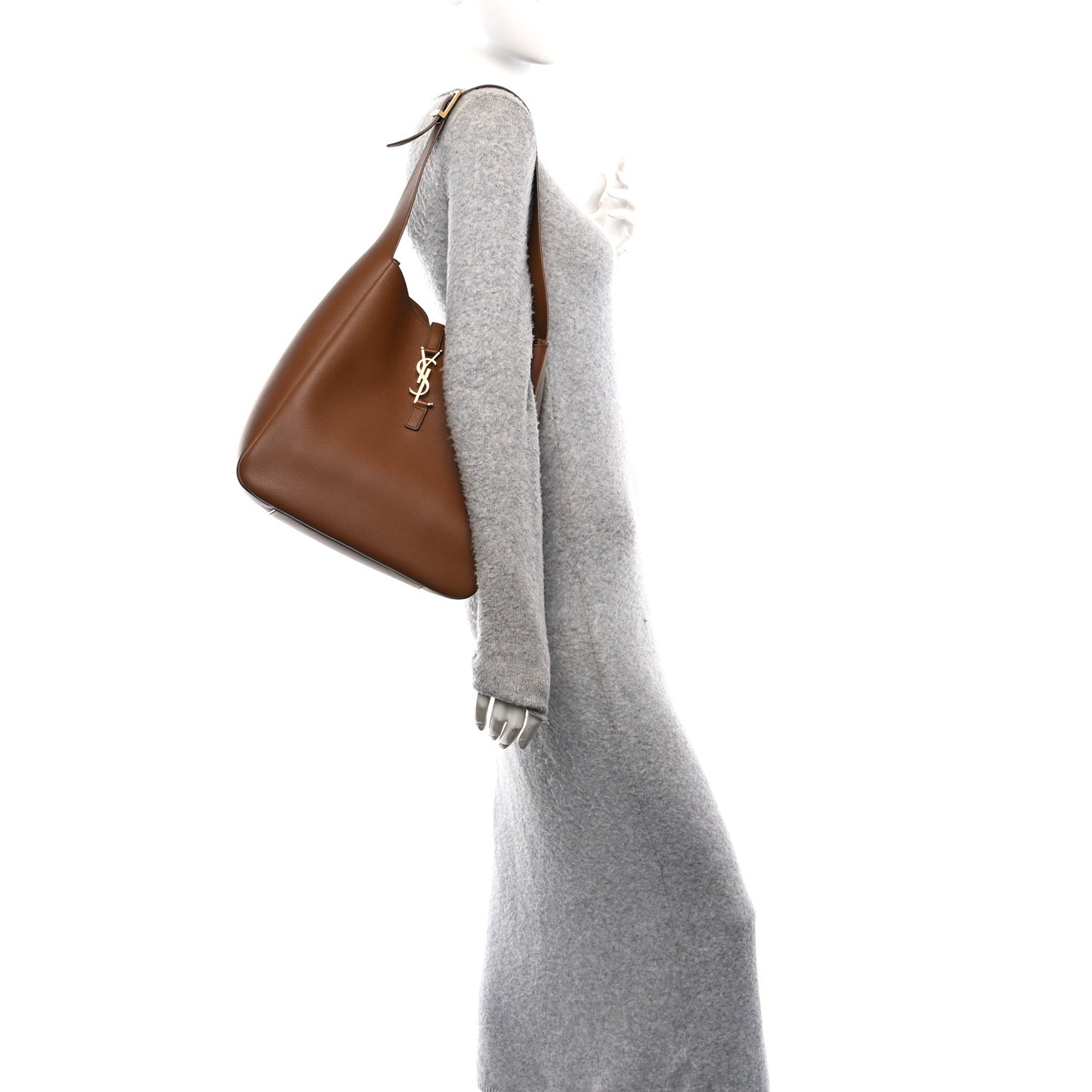 Grained Calfskin Large Le 5 A 7 Soft Hobo Fox