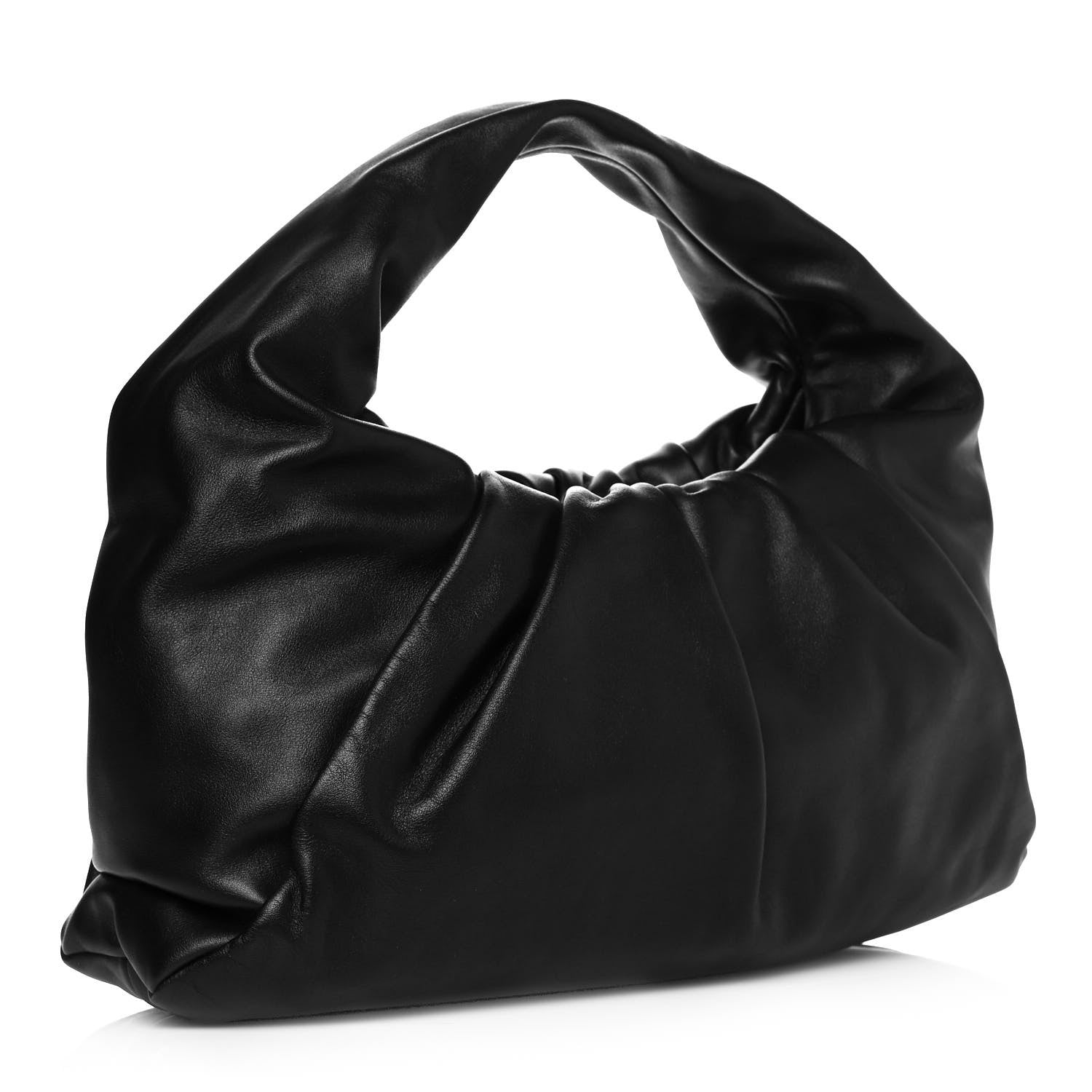 Bottega Veneta Smooth Butter Calfskin Small The Shoulder Pouch Black 3 of 10