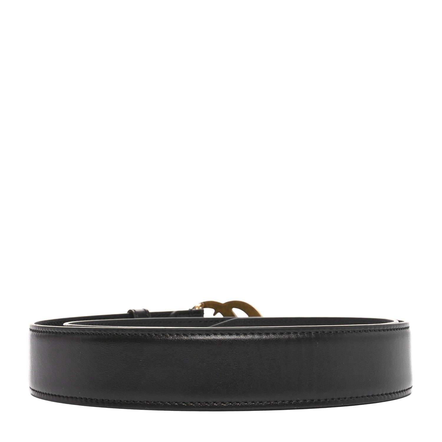 Gucci Calfskin Double G 20mm Belt 85 34 Black 2 of 5