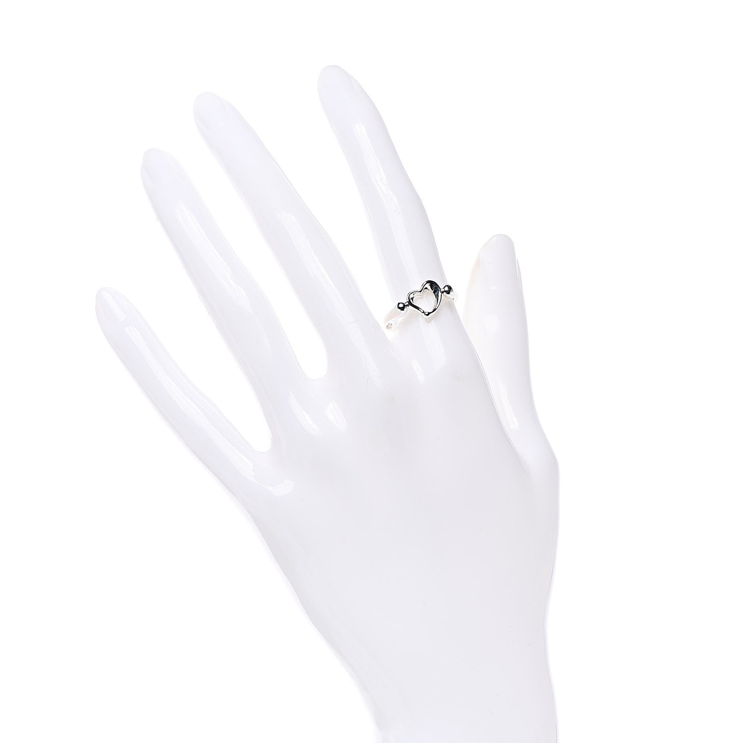 Sterling Silver Elsa Peretti Open Heart Ring 53 6.25