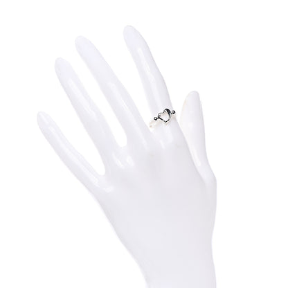 Tiffany Sterling Silver Elsa Peretti Open Heart Ring 53 6.25 2 of 7