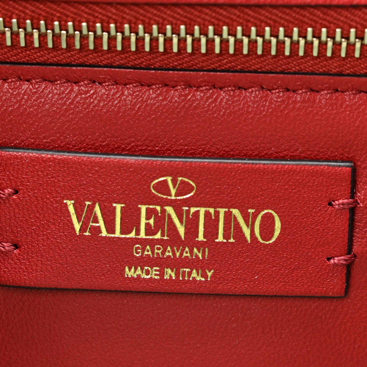 Valentino Garavani Lambskin Rockstud Spike Wallet on Chain Morning Dew 6 of 10