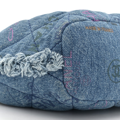 Chanel Denim Quilted Small Mood Bucket With Chain Blue Multicolor 10 of 12