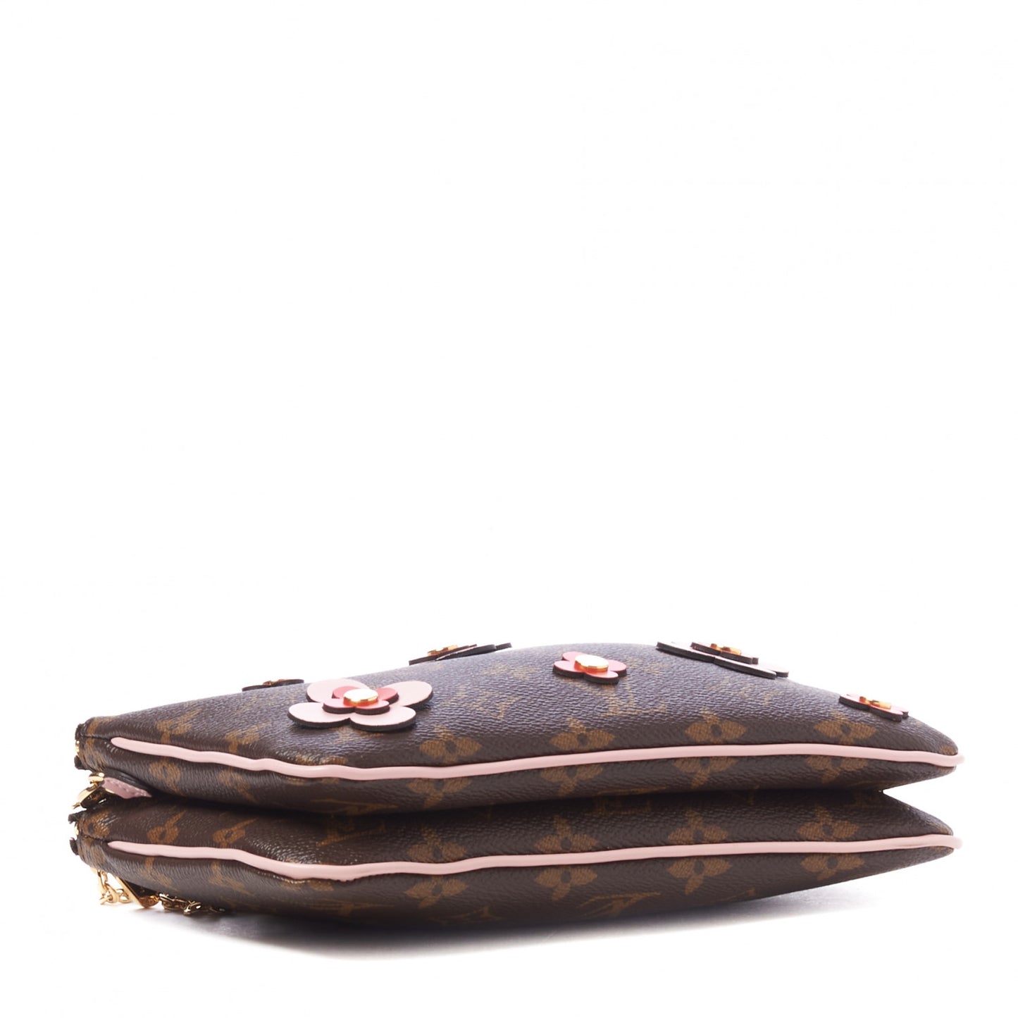 Monogram Blooming Flowers Double Zip Pochette