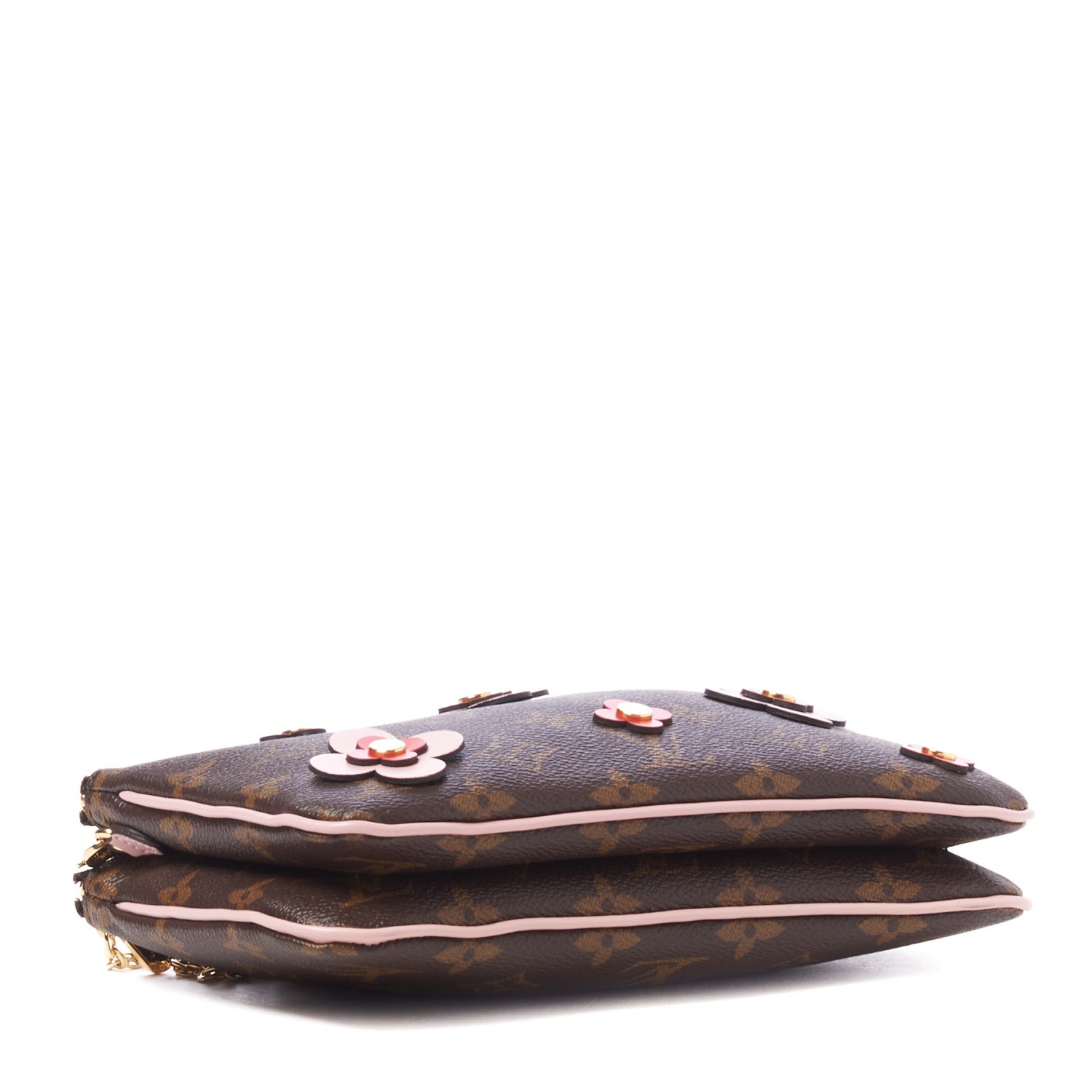 Louis Vuitton Monogram Blooming Flowers Double Zip Pochette 4 of 9