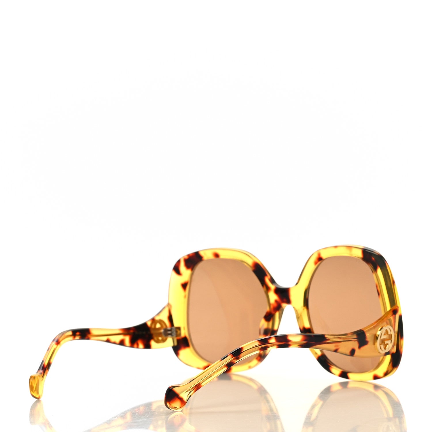Gucci Acetate Square Frame Sunglasses GG1235S Tortoise 4 of 6