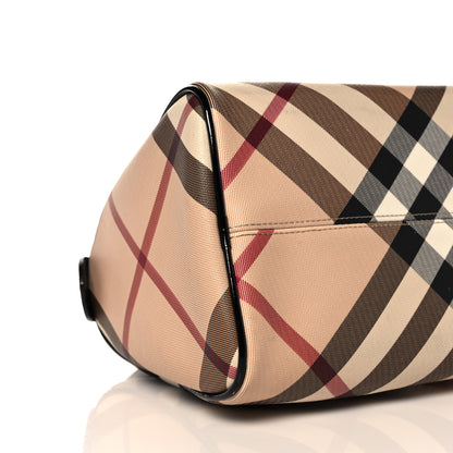 Burberry Nova Check Small Chester Bowling Bag Black 8 of 14