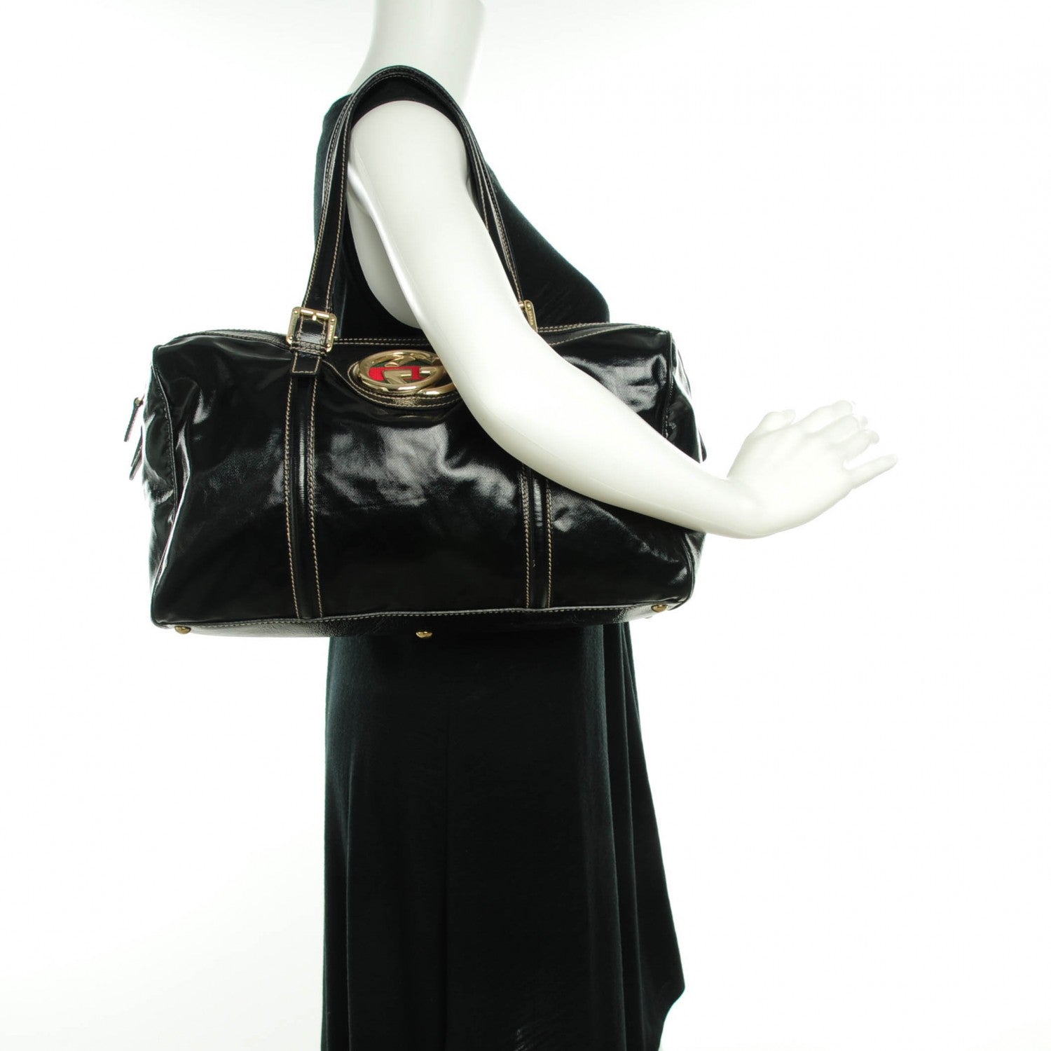 Gucci Dialux Britt Medium Boston Black 2 of 7