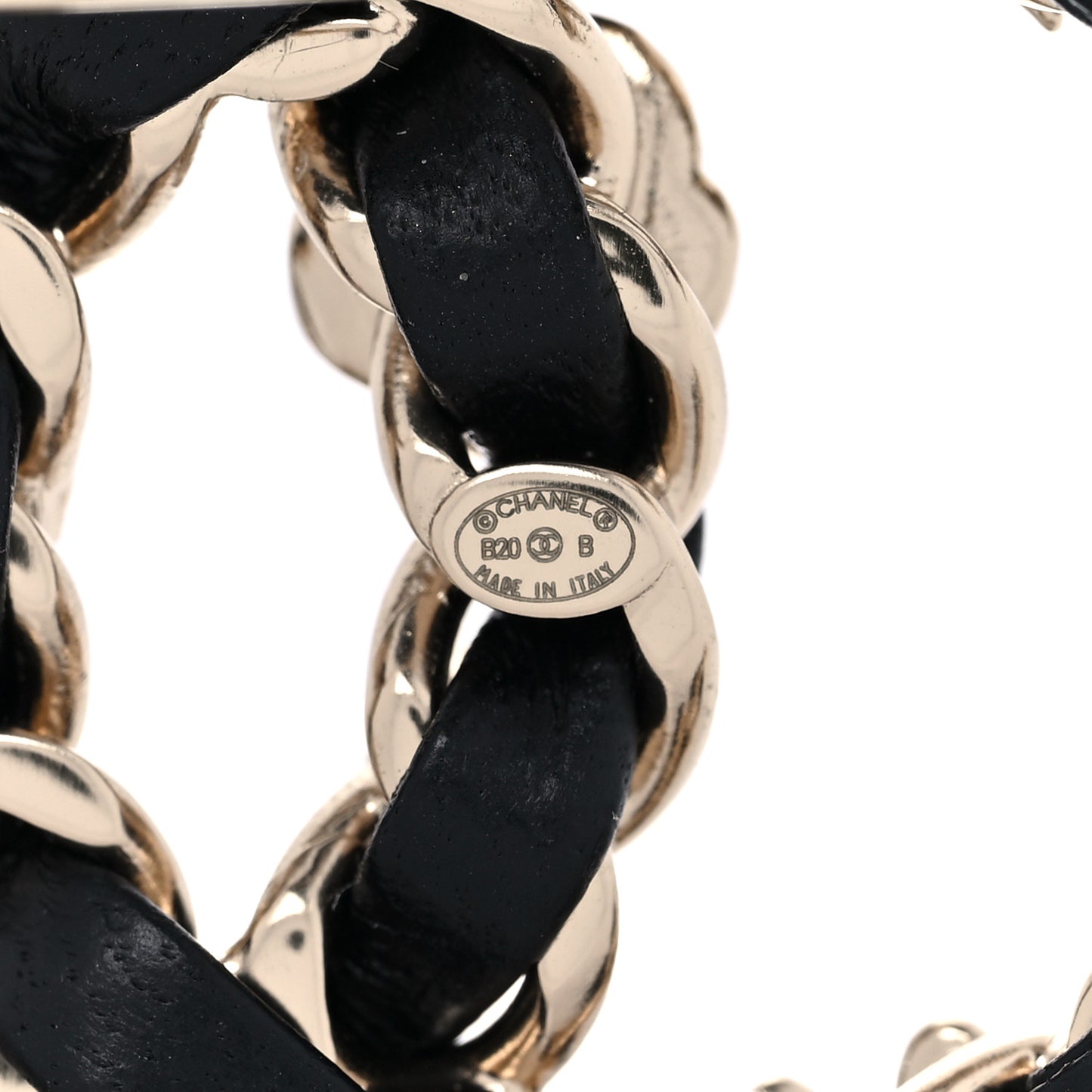 Lambskin Pearl Strass Sergeant Chanel Brooch Gold