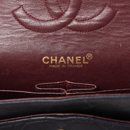 Chanel Lambskin Quilted Medium Double Flap Navy 8 of 10