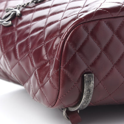 Chanel Calfskin Quilted Large Salzburg Mountain Backpack Burgundy 8 of 9
