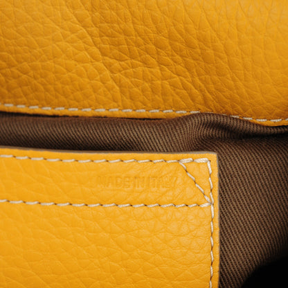 Chloe Calfskin Medium Marcie Round Crossbody Bag Curry Yellow 8 of 10