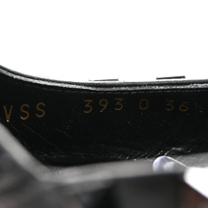 Valentino Garavani Calfskin Nappa Monochrome Rockstud Ankle Strap 100mm Pumps 36.5 Black 9 of 10