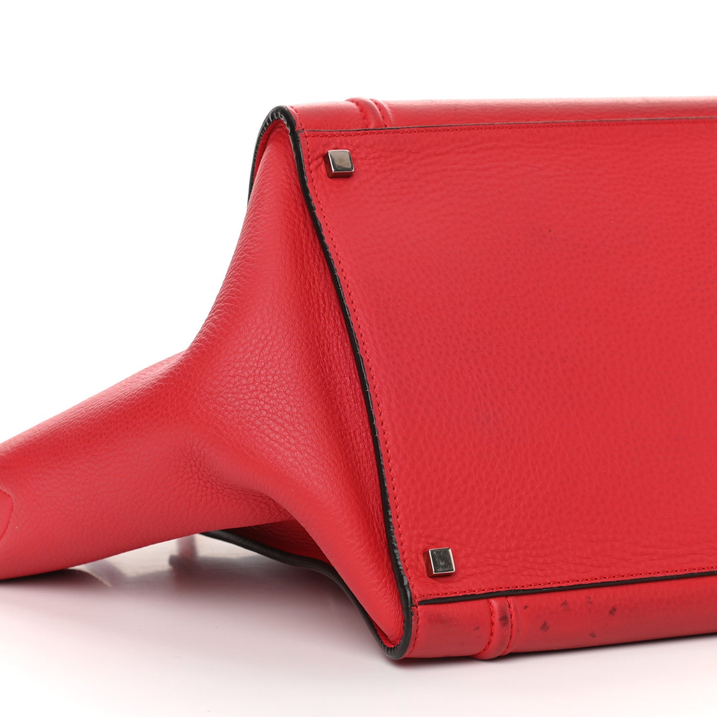 Supple Calfskin Medium Phantom Luggage Vermillion