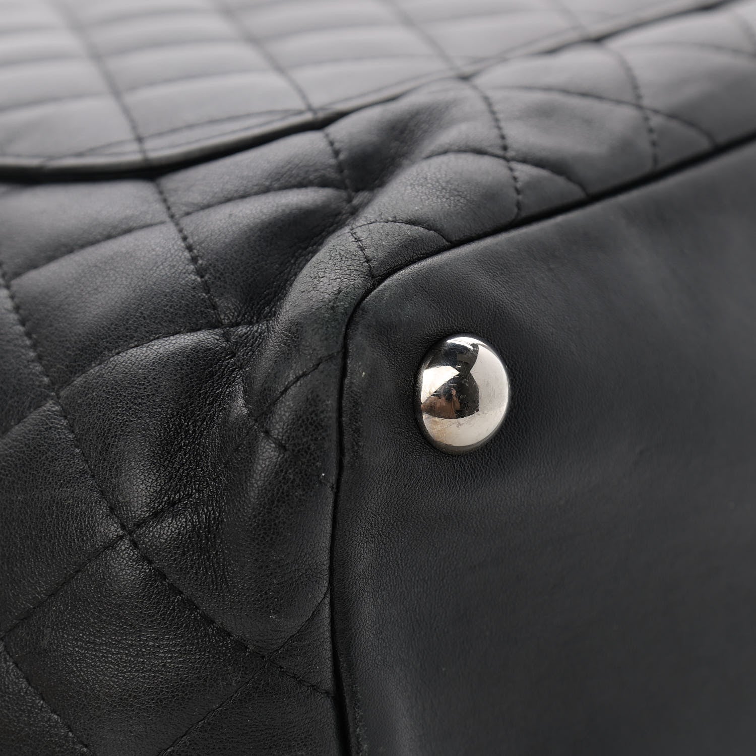 Chanel Calfskin Quilted Large Cambon Tote Black 14 of 17