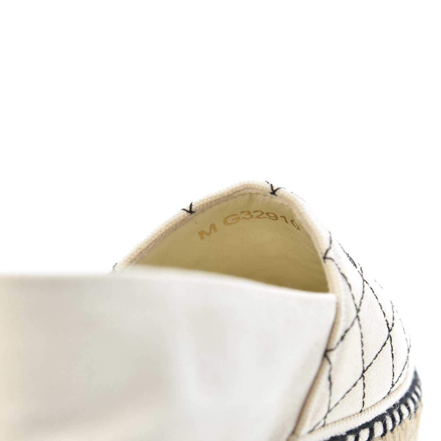 Fabric Biarritz CC Espadrilles 38 Beige Black