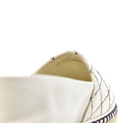 Chanel Fabric Biarritz CC Espadrilles 38 Beige Black 7 of 9