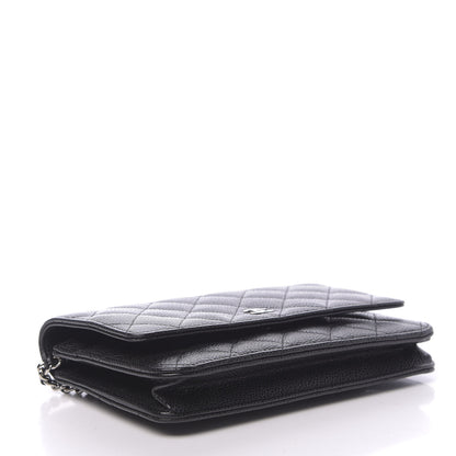 Chanel Caviar Quilted Wallet On Chain WOC Black 4 of 12