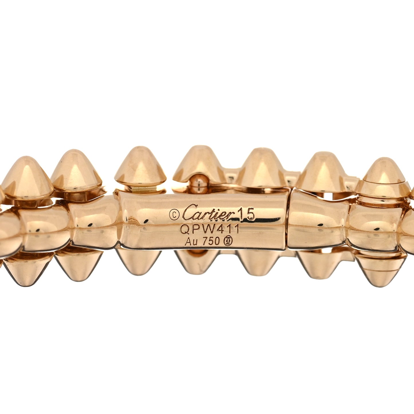 18K Pink Gold Small Clash De Cartier Bracelet 15