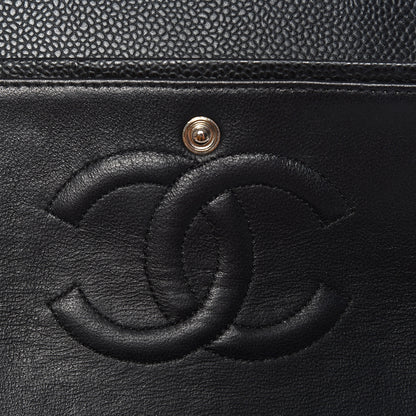 Chanel Caviar Quilted Medium Double Flap Black 10 of 12