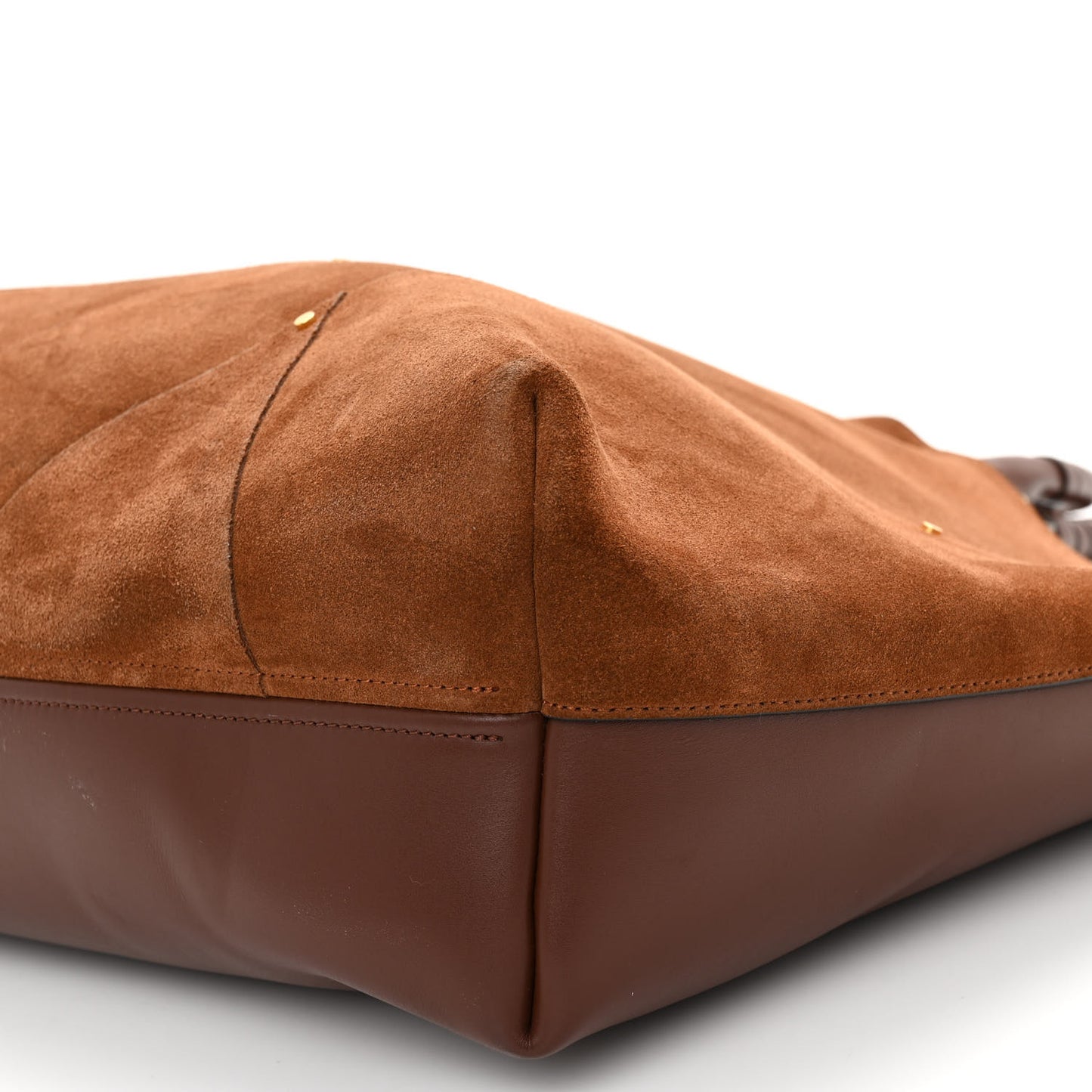 Suede Patchwork Medium Marcie Tote Caramel
