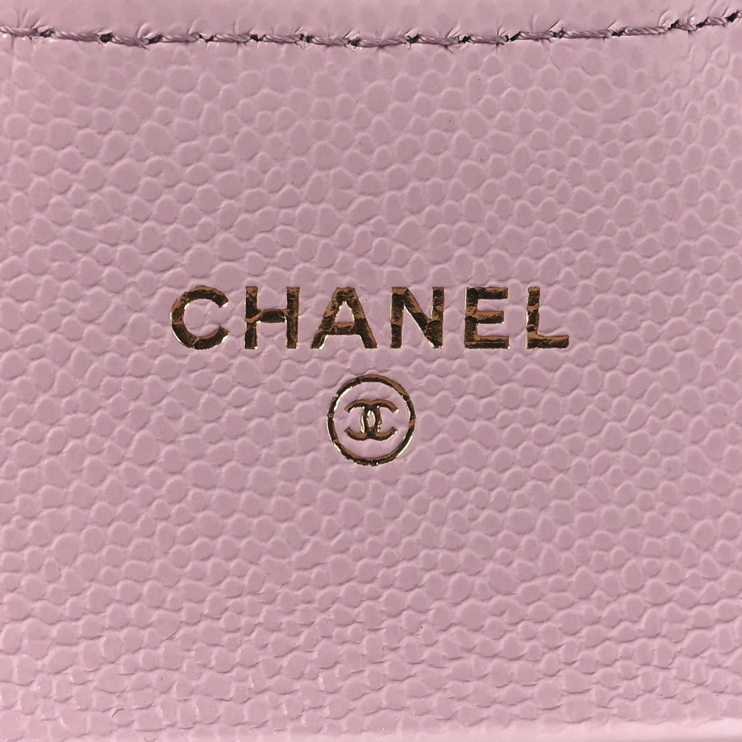 Caviar Quilted Flap Card Holder Wallet Light Pink