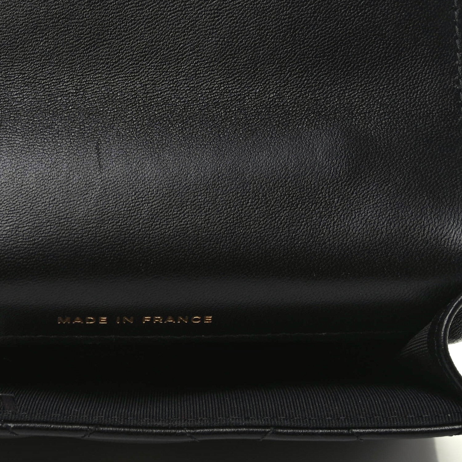 Chanel Lambskin Quilted Top Handle Flap Coin Purse With Chain Black 5 of 9