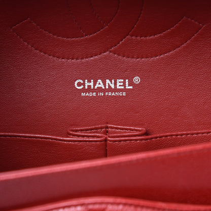 Chanel Caviar Quilted Jumbo Double Flap Red 7 of 12