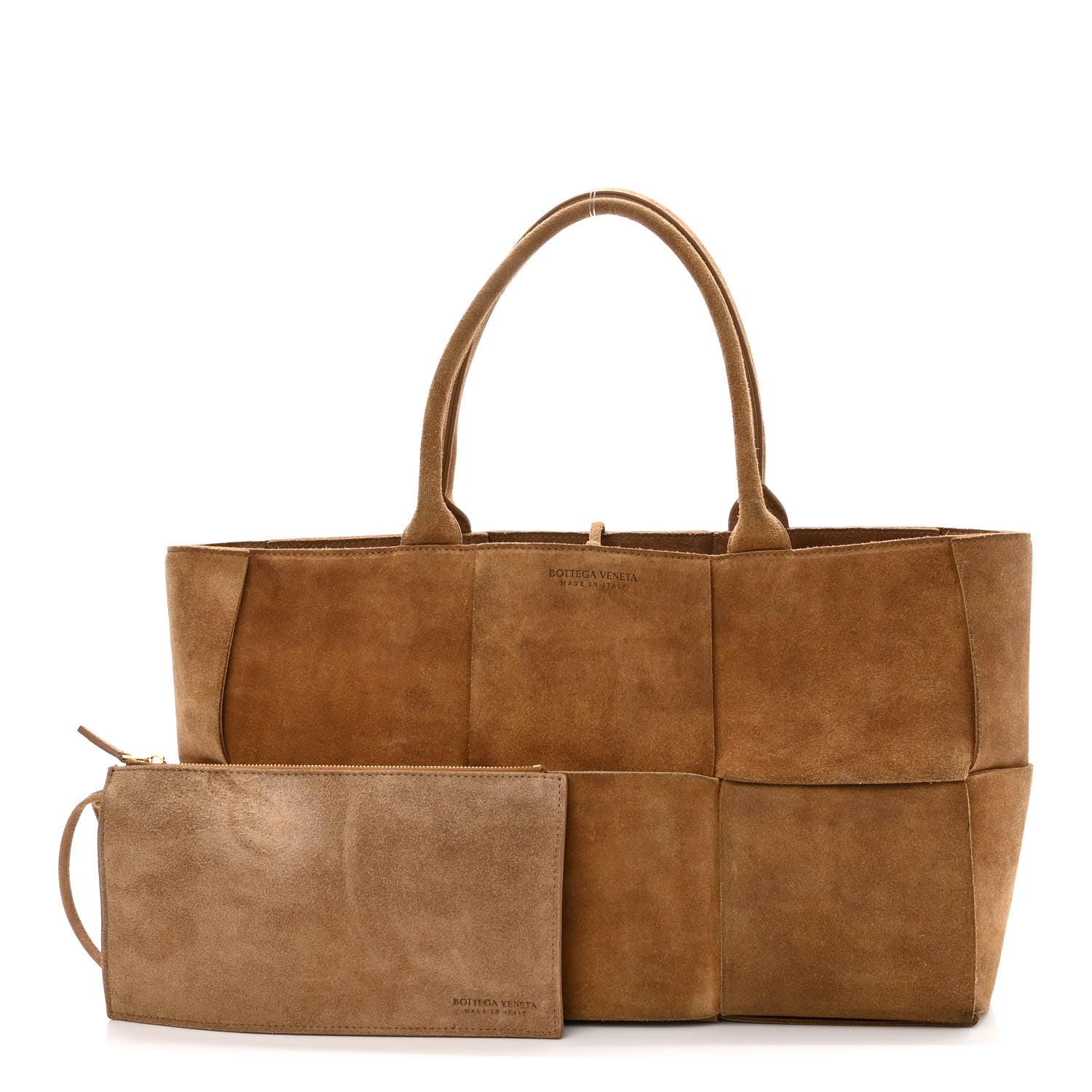 Bottega Veneta Suede Maxi Intrecciato Small Arco Tote 1 of 11