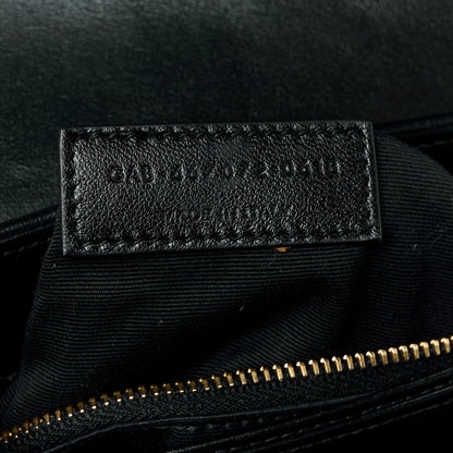 Saint Laurent Calfskin Y Quilted Monogram Toy Loulou Crossbody Bag Black 8 of 11