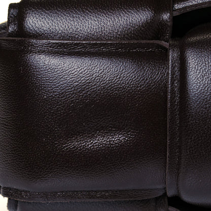 Bottega Veneta Lambskin Maxi Intreccio Padded Chain Cassette Crossbody Bag Black 9 of 10
