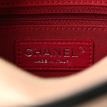 Chanel Aged Calfskin Quilted Small Gabrielle Hobo Beige Black 6 of 13