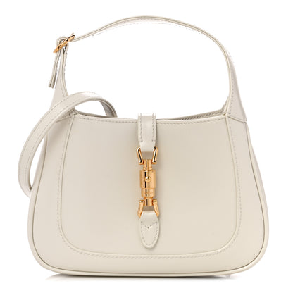 Gucci Boarded Dyana Lux Calfskin Mini Jackie 1961 Hobo Mystic White 1 of 10