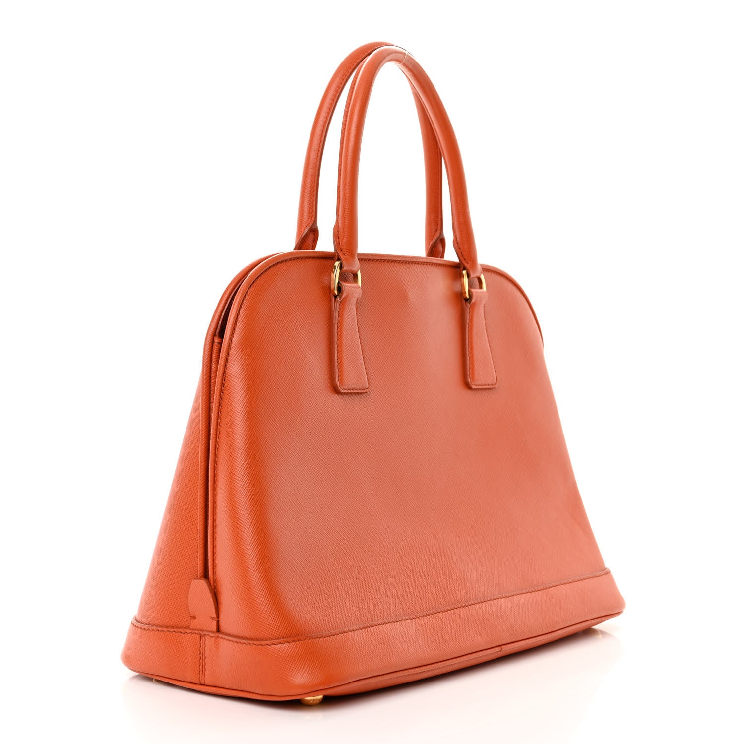 Prada Saffiano Lux Open Medium Promenade Tote Papaya 3 of 18