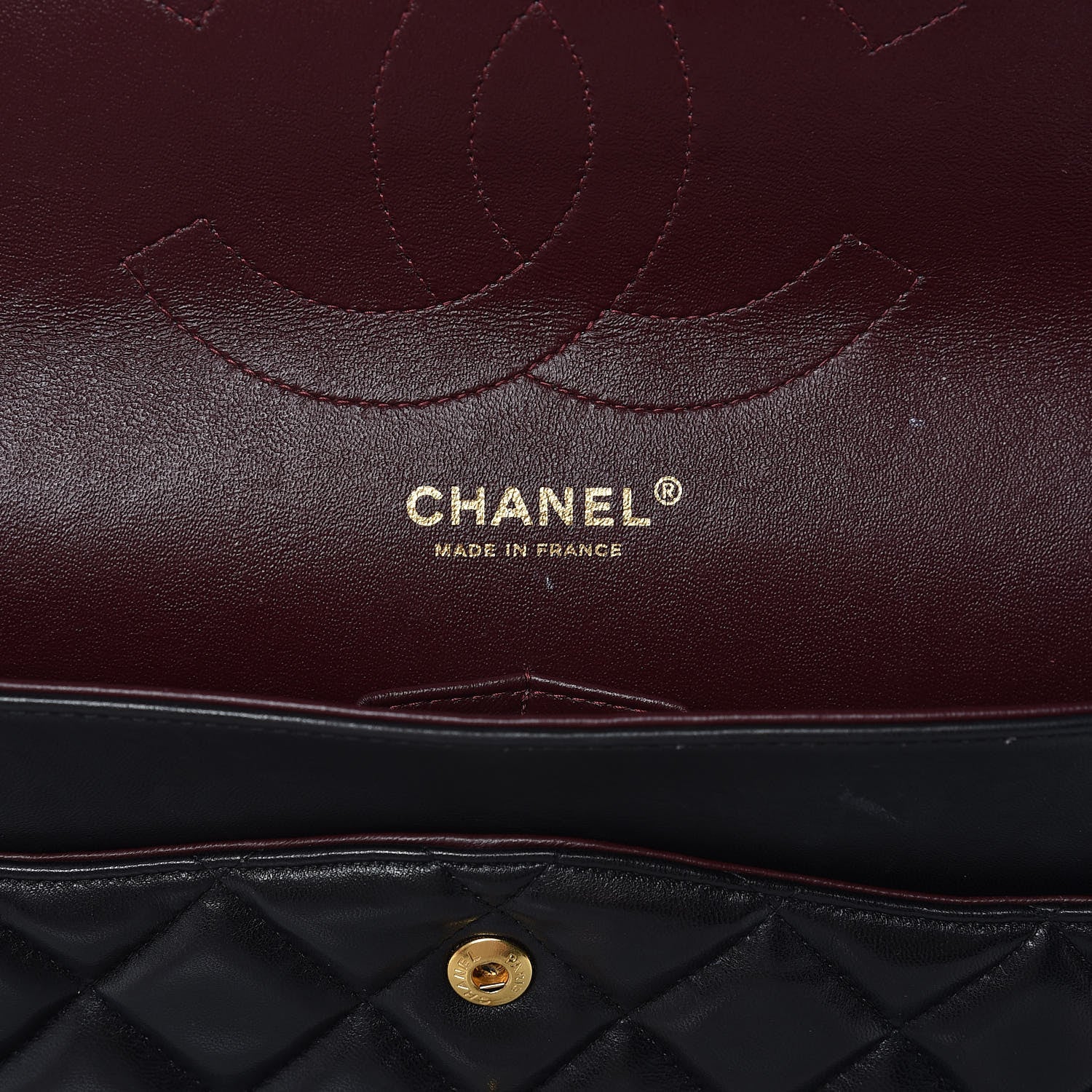 Chanel Lambskin Quilted Jumbo Double Flap Black 5 of 21