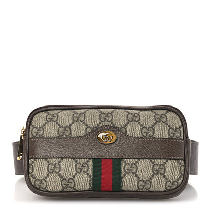 Gucci GG Supreme Monogram Ophidia Belted iPhone Case 95 38 Dark Brown 1 of 23