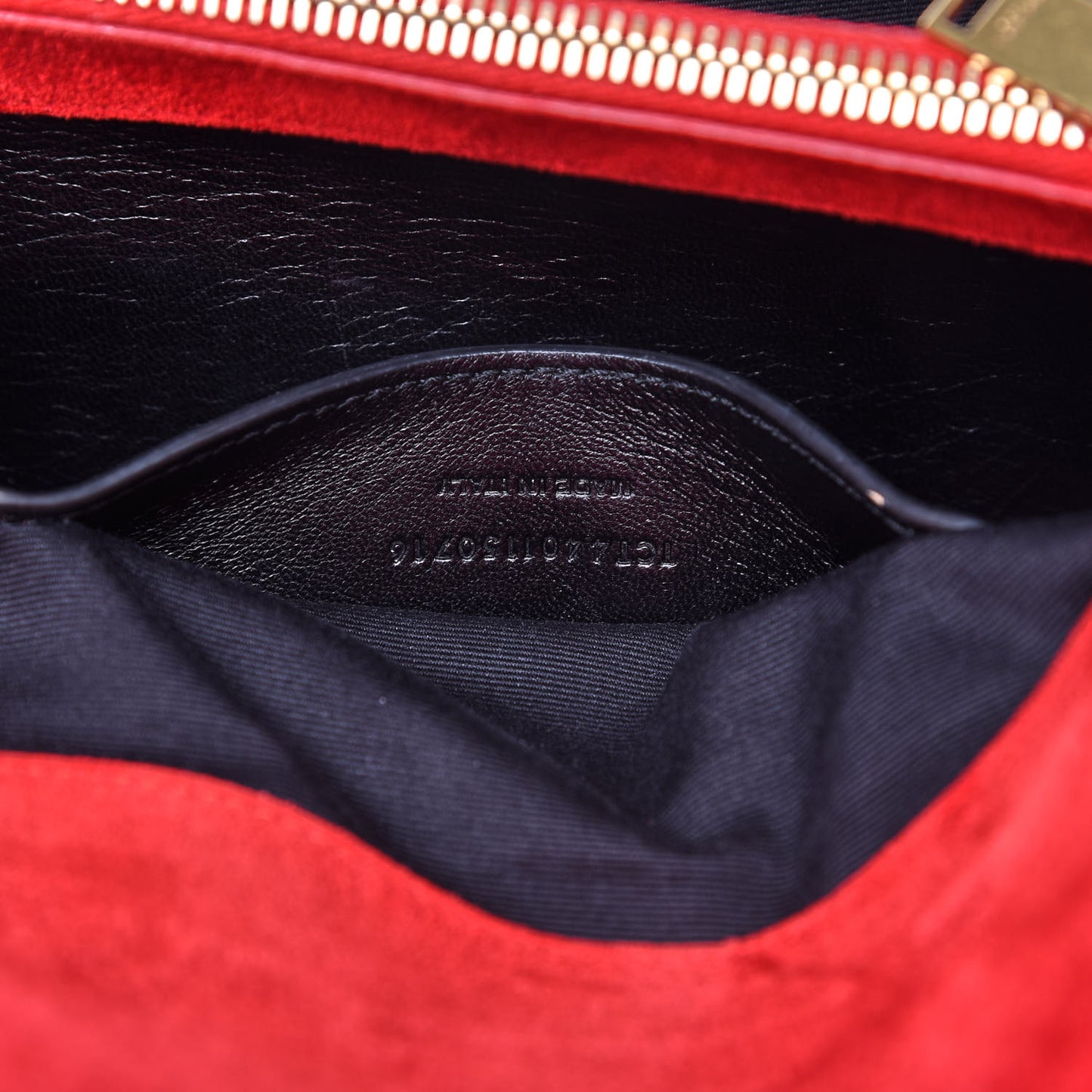 Suede Mixed Matelasse Triquilt Large Monogram Envelope Satchel Red